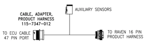 *CABLE; ADAPT. RCM 47PIN TO 16PIN