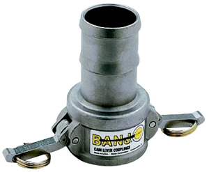 CAM LOCK; FEMALE X 1" HOSE BARB, 316 SS