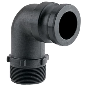 CAM LOCK; MALE X 1 1/2" MPT, 90 DEG