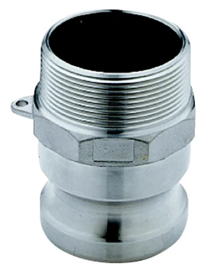 CAM LOCK; MALE X 2" MPT, ALUM.