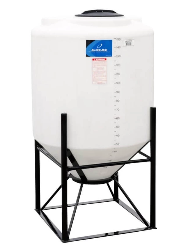 ACE ROTO-MOLD MFG INC 111 36C150 *CONE TANK; 150 GAL, 36", 45 DEG