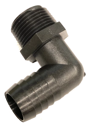 POLY.  HOSE ELBOW;1/2" X 1/2"
