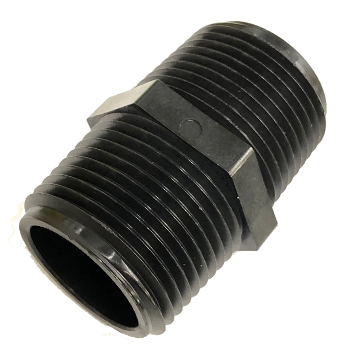 A & M INDUSTRIES 150 N025 POLY. NIPPLE, 1/4"