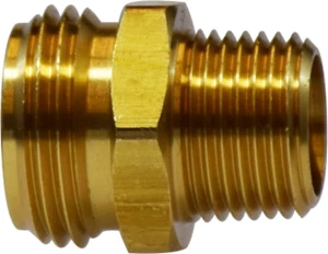 3/4"MPT X 3/4"MGHT NIPPLE, BRASS