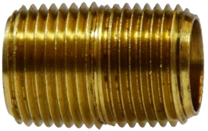 3/8IN MPT NIPPLE, BRASS