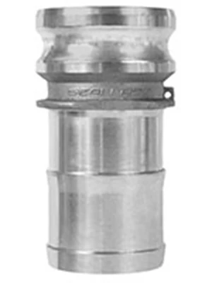 CAM LOCK; MALE X 3" HOSE BARB, ALUM.