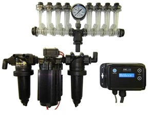 *6ROW FERT KIT W/ FLOW IND, 1/4" PI