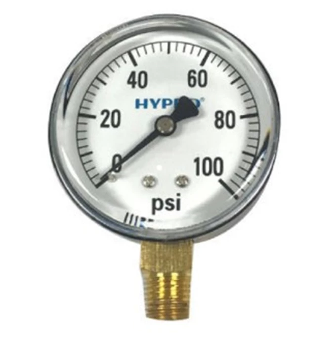 017 G104F PRESSURE GAUGE, 100# 4IN LIQUID FILLED