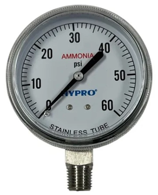 017 GS604 GAUGE;4" STAINLESS 60PSI