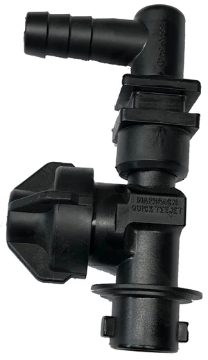 QJ NOZZLE ELBOW/DIAPHRAM, 3/8"