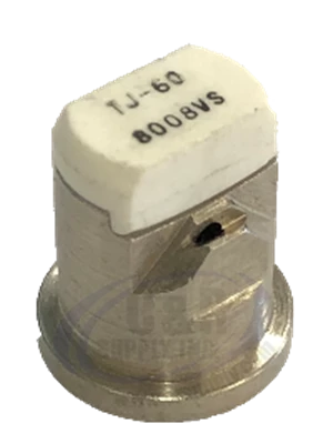 TWINJET FLAT SPRAY TIP,SS;8008
