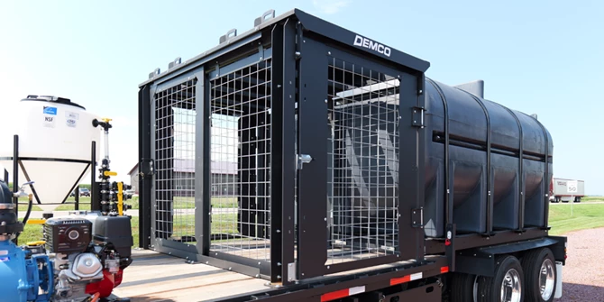 DETHMERS MANUFACTURING 030 TR60-COMPLETE *60" TOTE RACK WITH CAGE