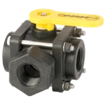 BANJO CORPORATION 102 V100SL BALL VALVE, 3-WAY, 1" SIDE LOAD